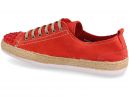 Female sneakers Las Espadrillas 210111-47 (red) купить Украина