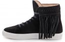 Leather sneakers Las Espadrillas 657128-901 (black) купить Украина