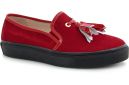 Delivery Moccasins Las Espadrillas Red Slipons 03534-473 (red)