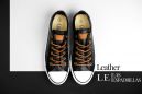 Mens leather chucks Las Espadrillas LE38-107348 (black) доставка по Украине