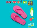 Beach shoes United Colours of Benetton 603 (pink) описание