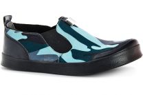 Текстильная обувь Las Espadrillas 5020 SL унисекс    (голубой/зеленый/чёрный)