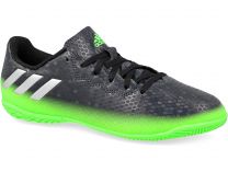 Бутсы Adidas Messi 16.4 In AQ3528 унисекс    (зеленый/чёрный)