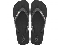 Men's flip flops Las Espadrillas 7223-27 Made in Italy (black)