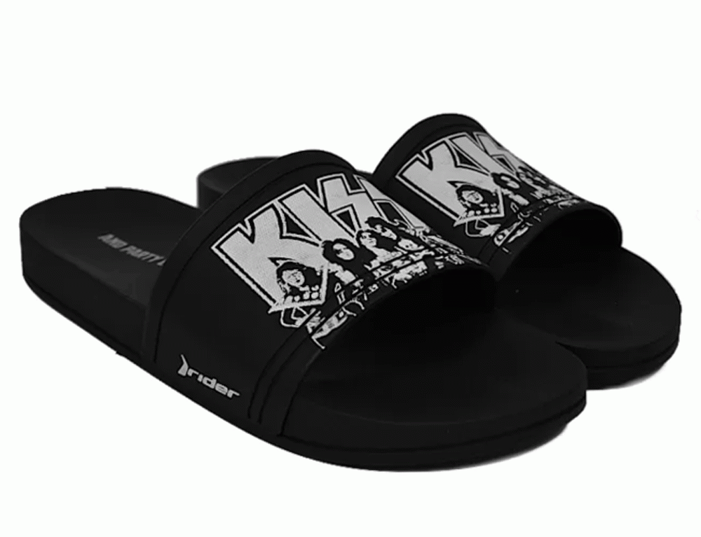 Black flip flops Rider Slide Bands KISS Ad 82812-21194 описание