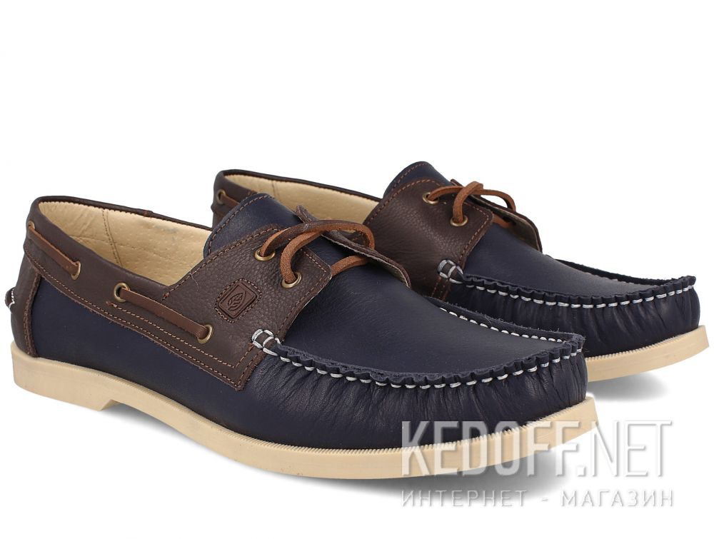 Men's loafers in dark blue Forester 5037-8945 купить Украина