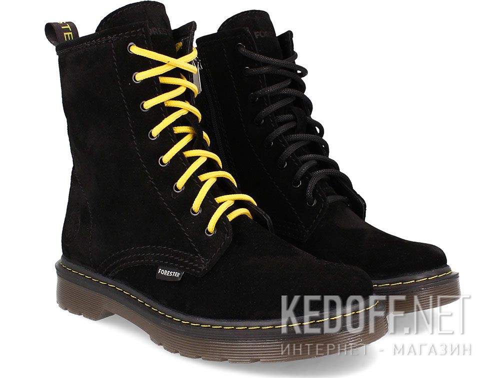 Женские ботинки Forester Black Martinez 1460-276MB купить Украина