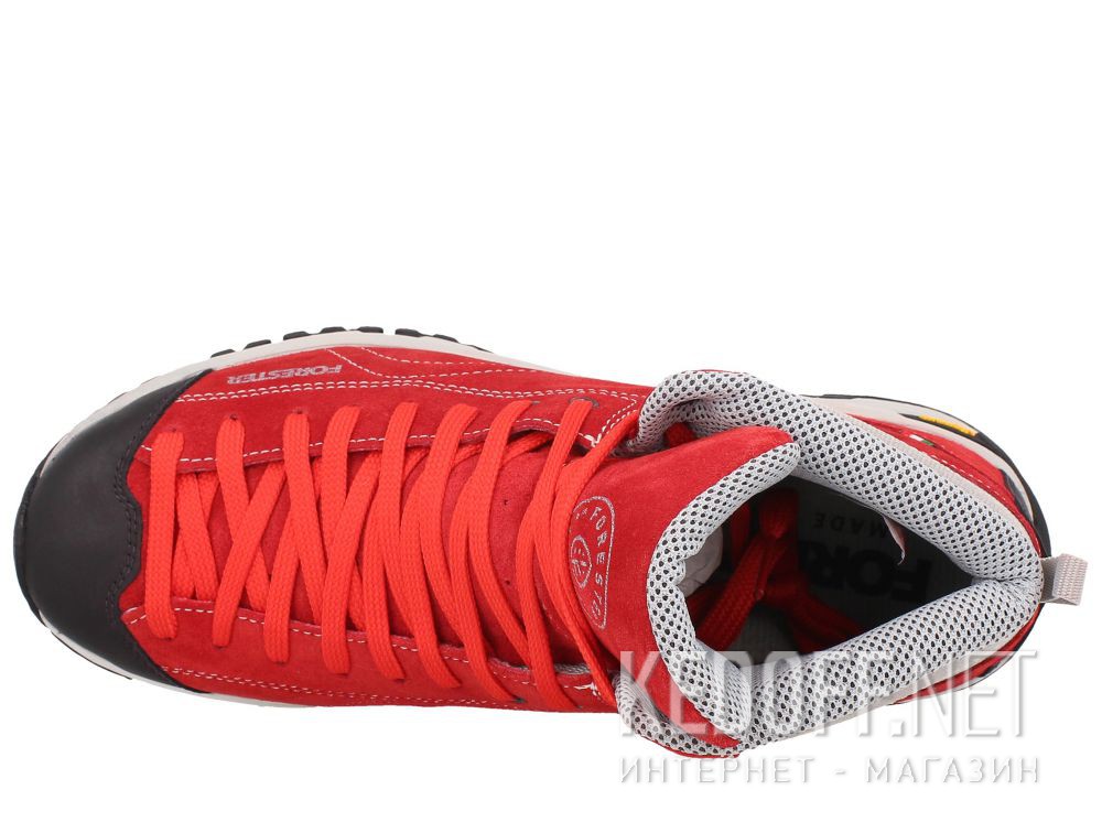 Red shoes Red Vibram Forester 247951-471 Made in Italy описание
