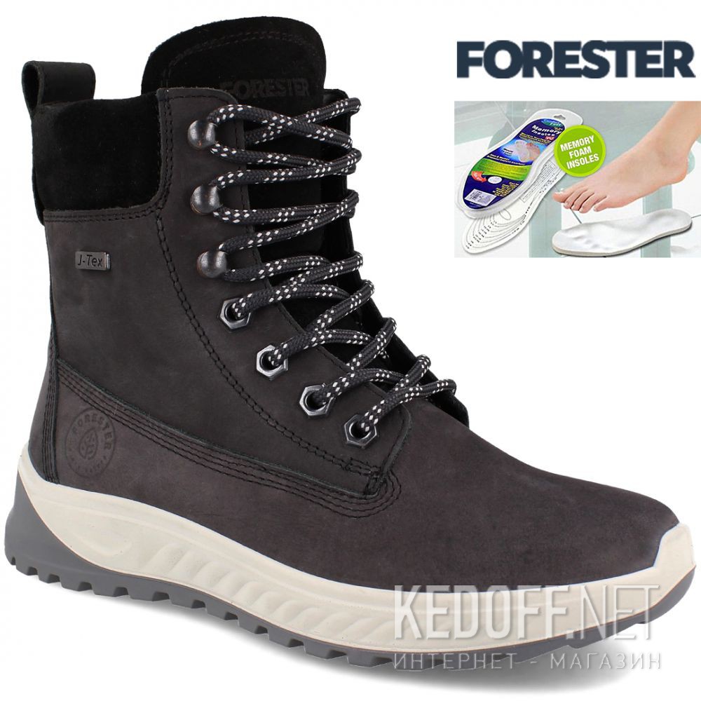 Доставка Женские ботинки Forester Ergostrike 14501-11 Memory Foam