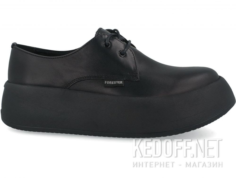 Women's canvas shoes Forester Platform Black 21165-01 купить Украина