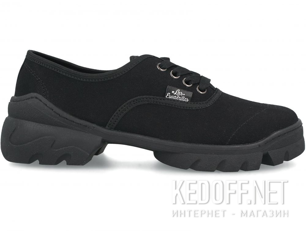 Womens sneakers Las Espadrillas Buffalo Black 1001-277 купить Украина