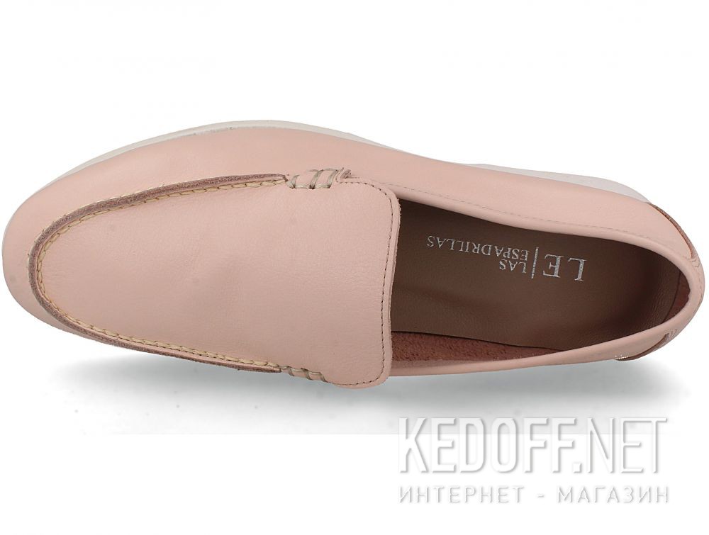 Жіночі мокасини Las Espadrillas Soft Leather 417-34 Pudra купити Україна
