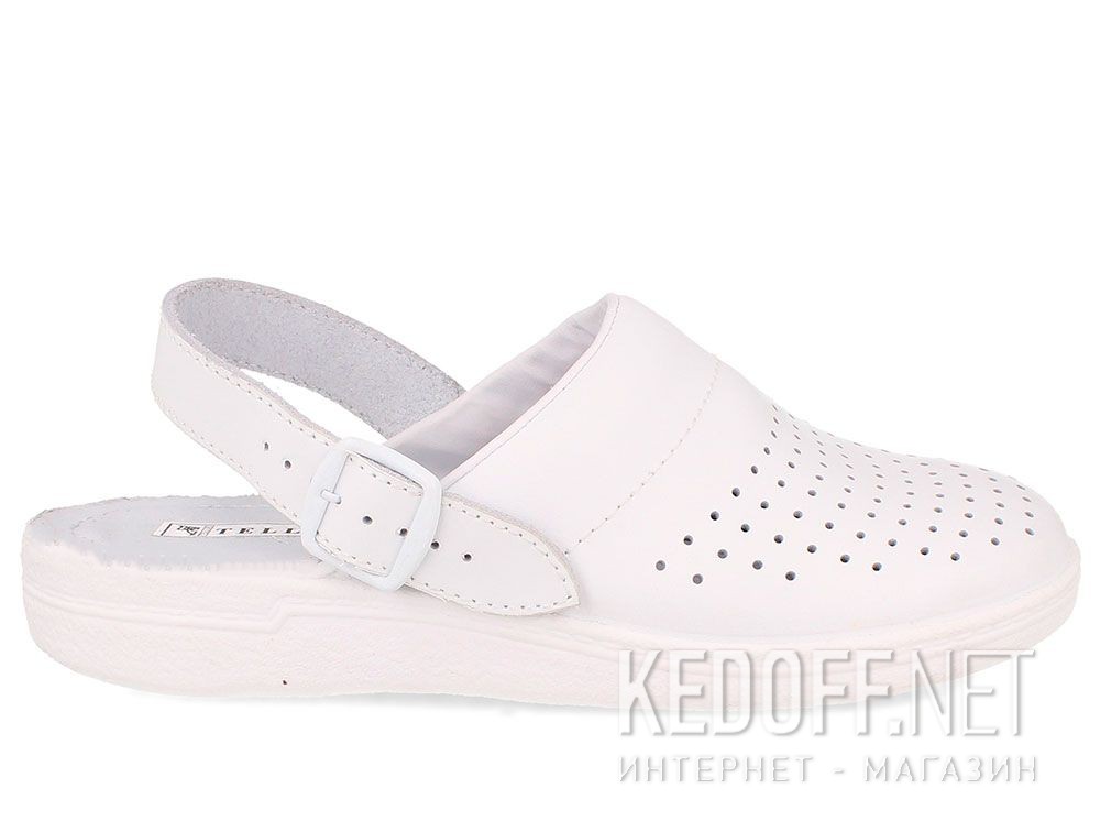 Оригинальные Кожаная докторская обувь Forester Sanitar 0404-13 White