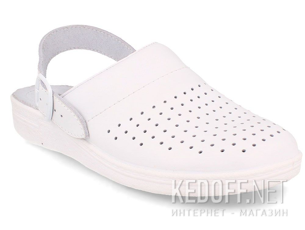 Купити Шкіряне докторське взуття Forester Sanitar 0404-13 White