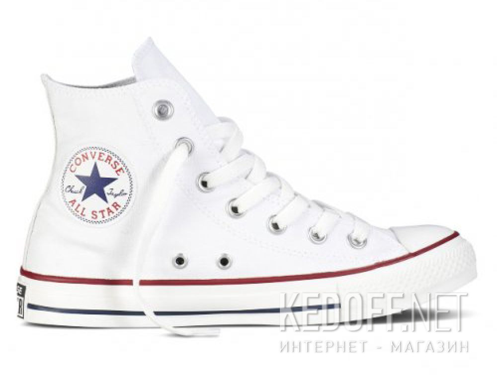 Converse sneakers Chuck Taylor All Star Hi Optical White M7650 unisex (White) купить Украина