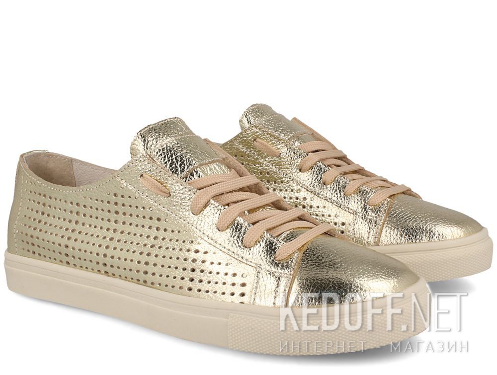 Sneakers Las Espadrillas Gold Leather 1545-79 купить Украина