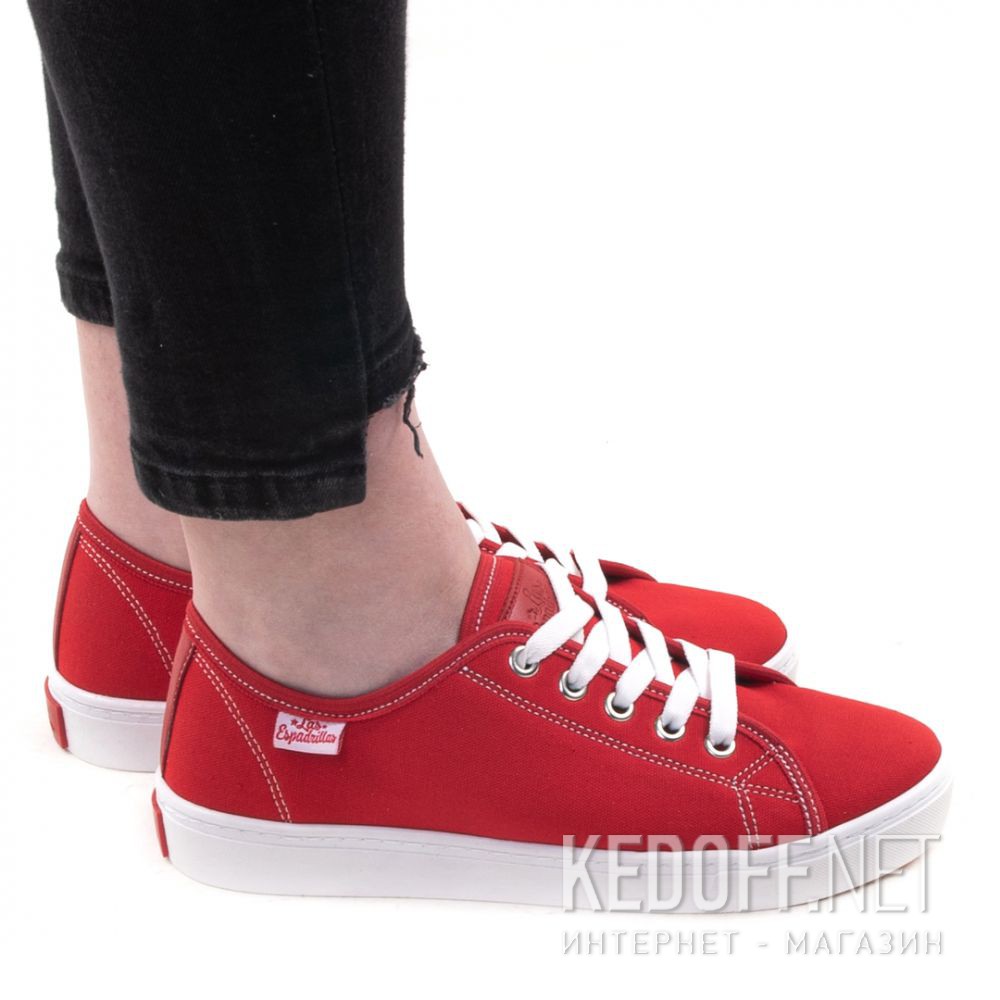 Sneakers Las Espadrillas 5099-47 (red) доставка по Украине