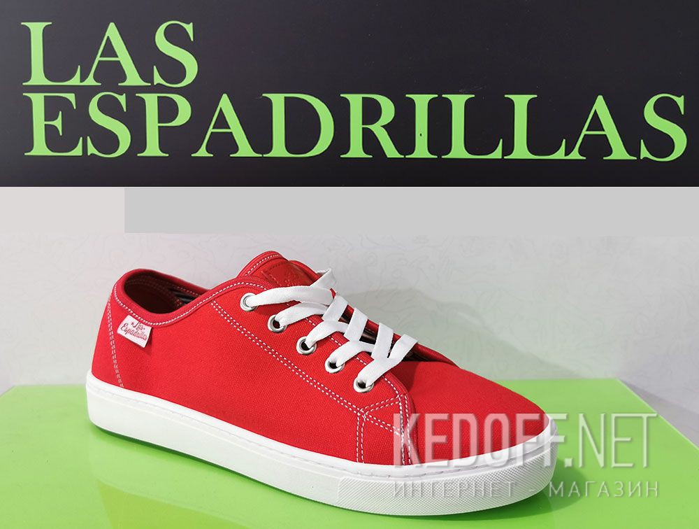 Sneakers Las Espadrillas 5099-47 (red) все размеры