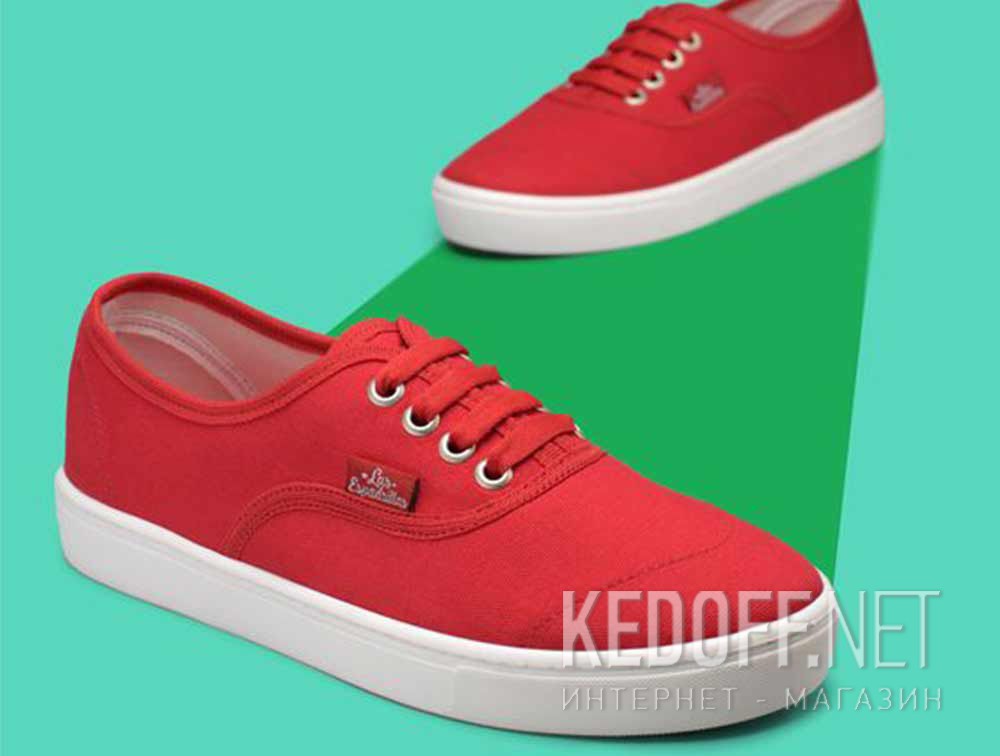 Sneakers Las Espadrillas V8214-9696TL Red  доставка по Украине