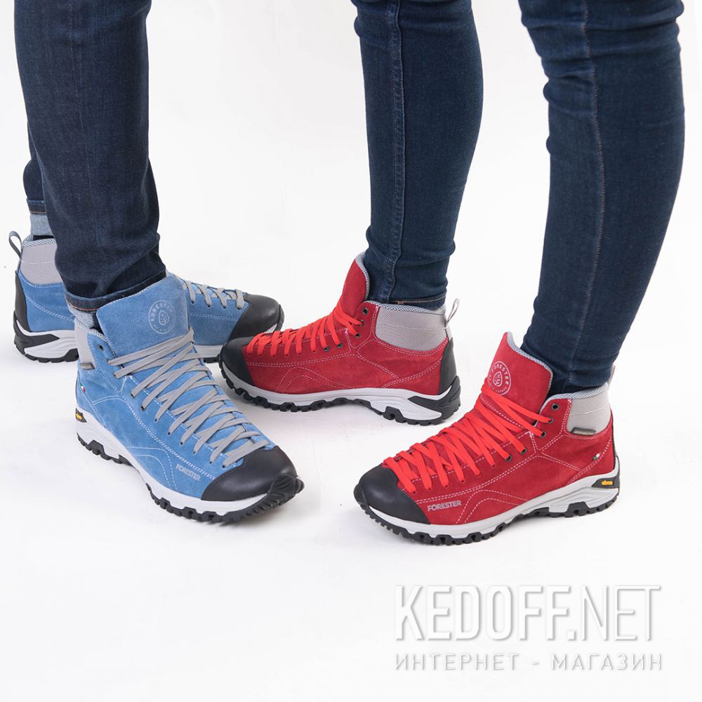 Красные ботинки Forester Red Vibram 247951-471 Made in Italy доставка по Украине