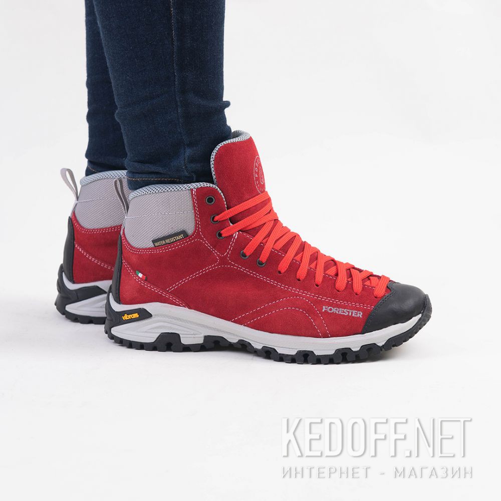 Red shoes Red Vibram Forester 247951-471 Made in Italy все размеры
