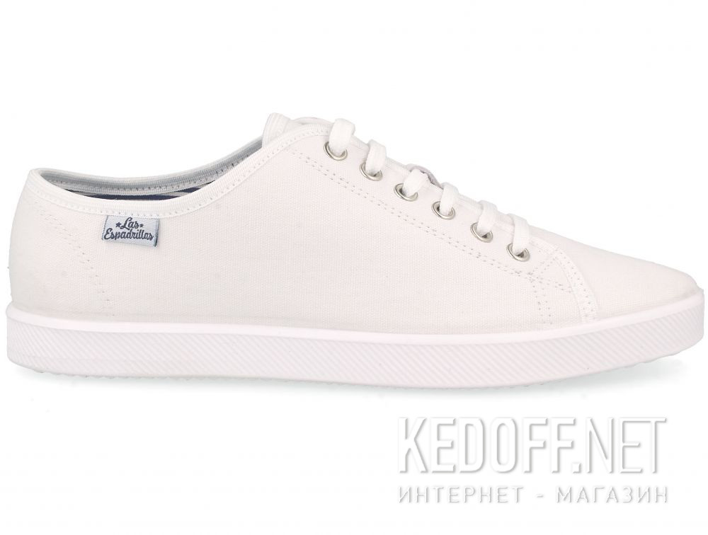 White sneakers Las Espadrillas All White 6099-1313 купить Украина
