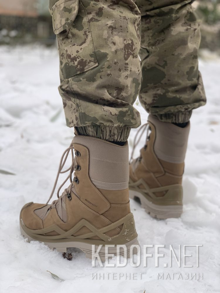 Men's combat boot Forester Striker High Beige 6002FO-18 доставка по Украине