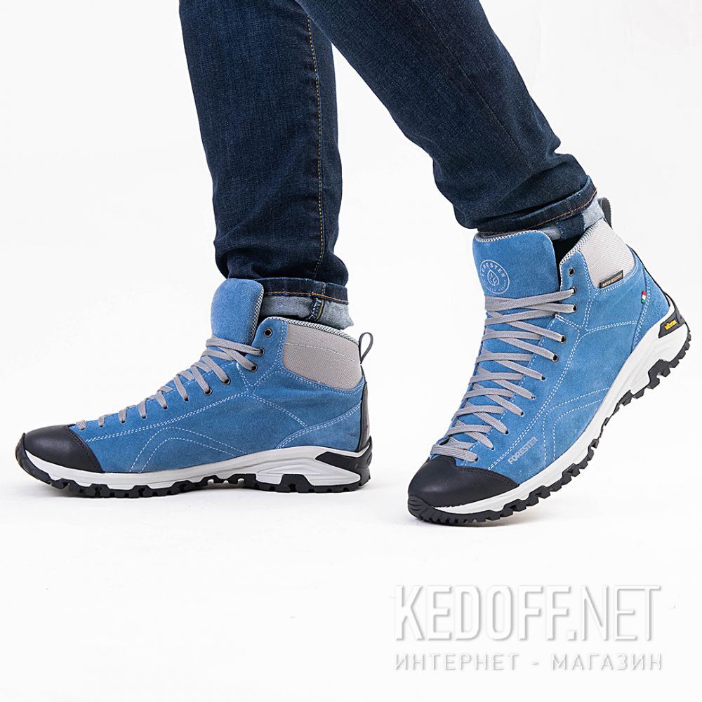 Доставка Мужские ботинки Forester Jeans Vibram 247951-401 Made in Italy