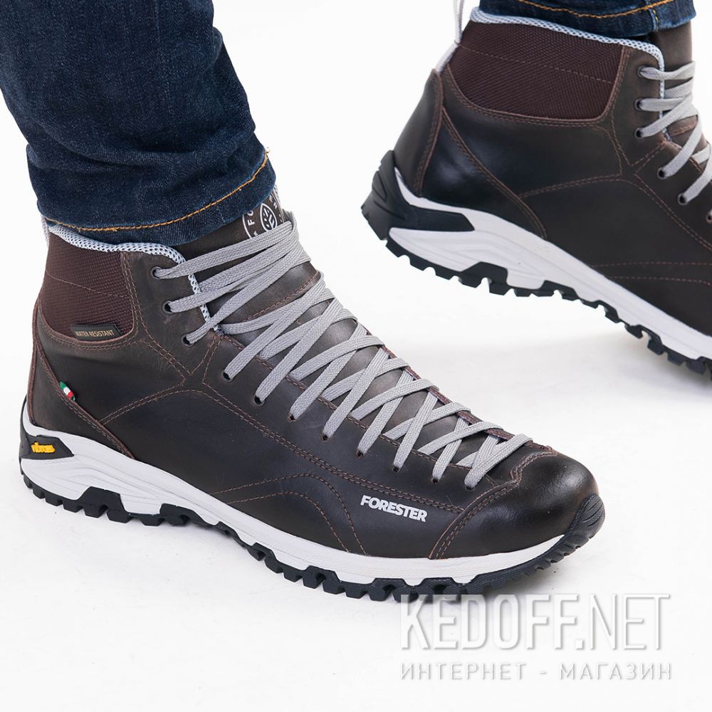 Доставка Мужские ботинки Forester Brown Vibram 247951-45 Made in Italy