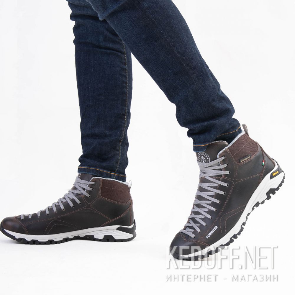Мужские ботинки Forester Brown Vibram 247951-45 Made in Italy доставка по Украине