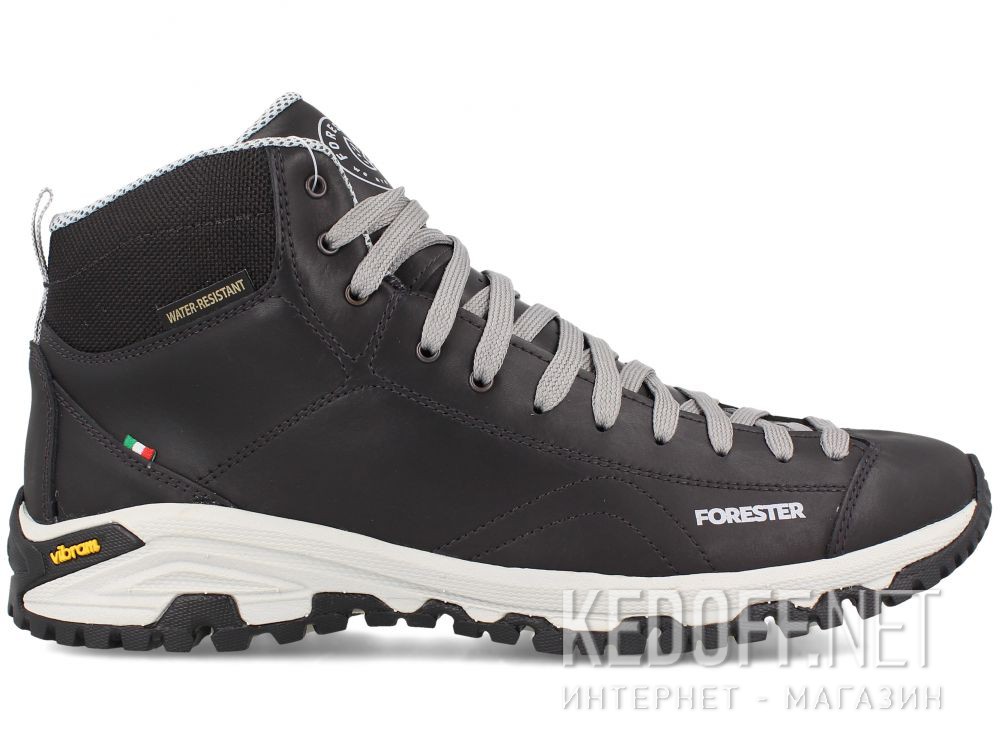 Оригинальные Мужские ботинки Forester Black Vibram 247951-27 Made in Italy