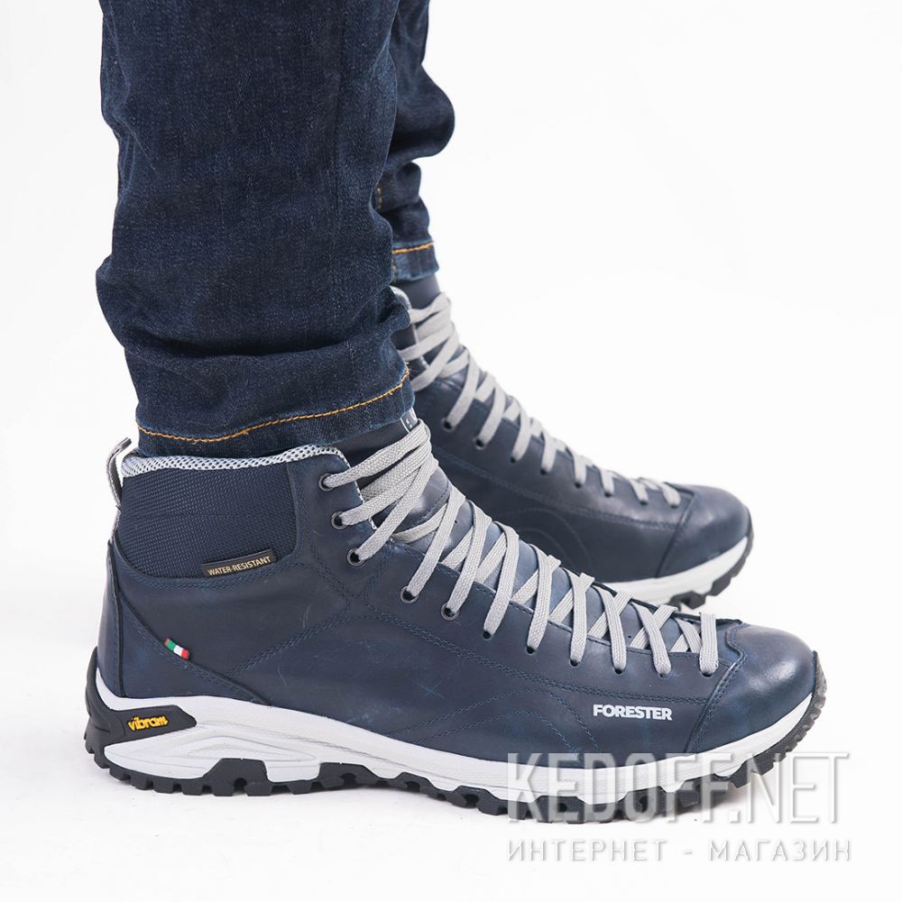 Delivery Forester men's shoes Navy Vibram 247951-89 Made in Italy