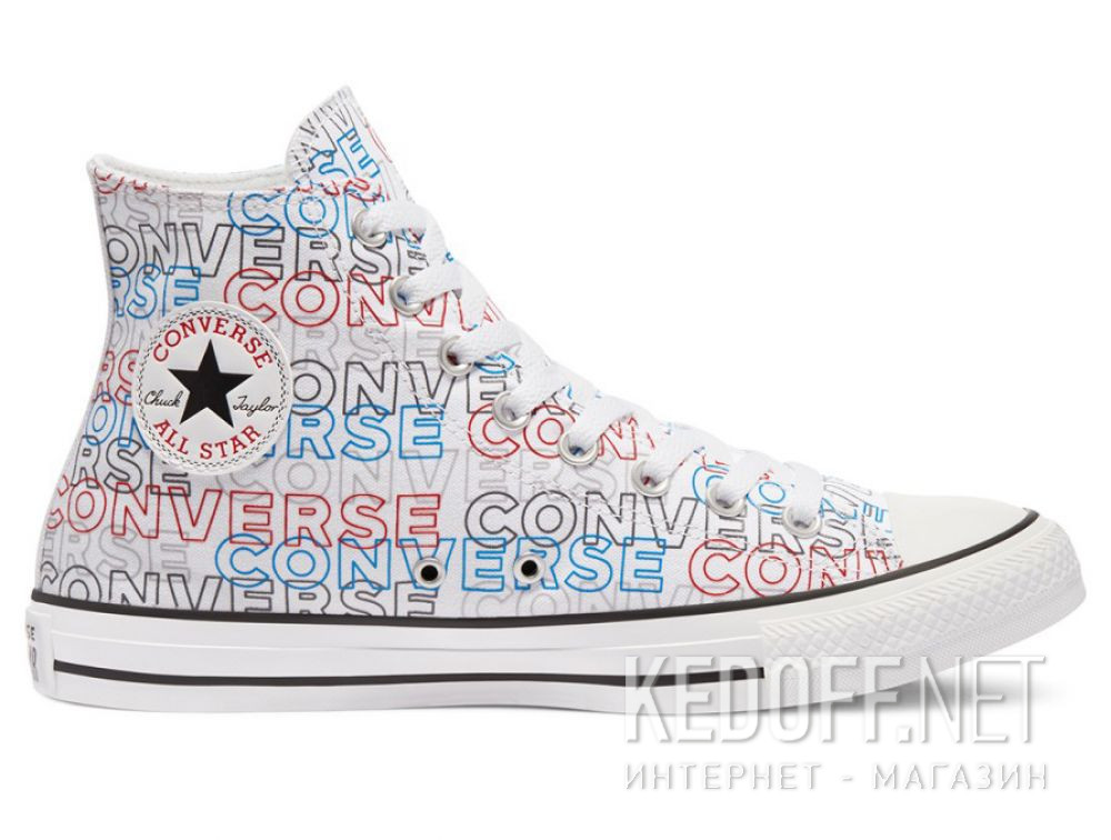 Мужские кеды Converse Chuck Tailor All Star Wordmark Print Hi 170107C купить Украина