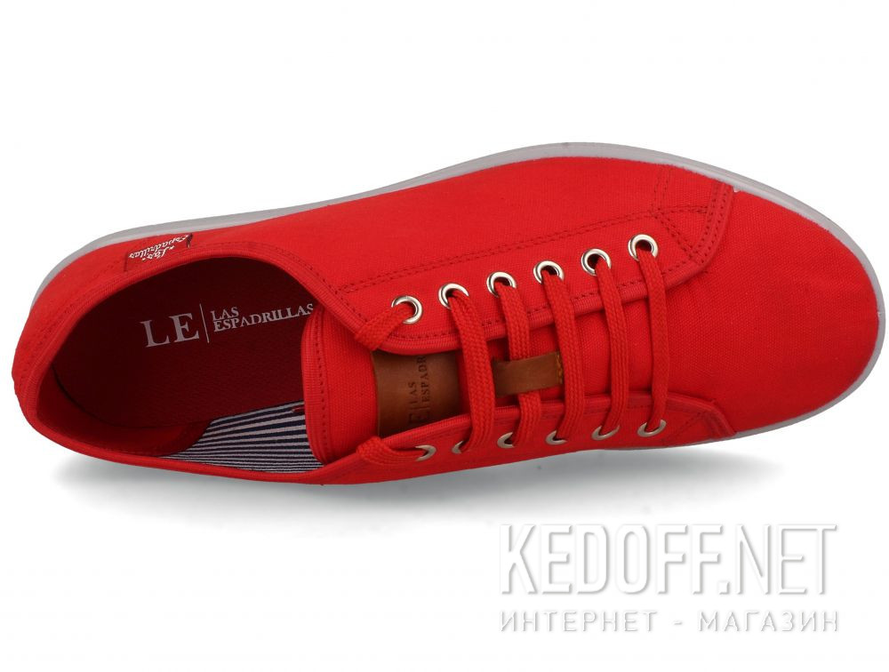Mens sneakers Las Espadrillas Eco Soft 6099-47 Red Slim  описание