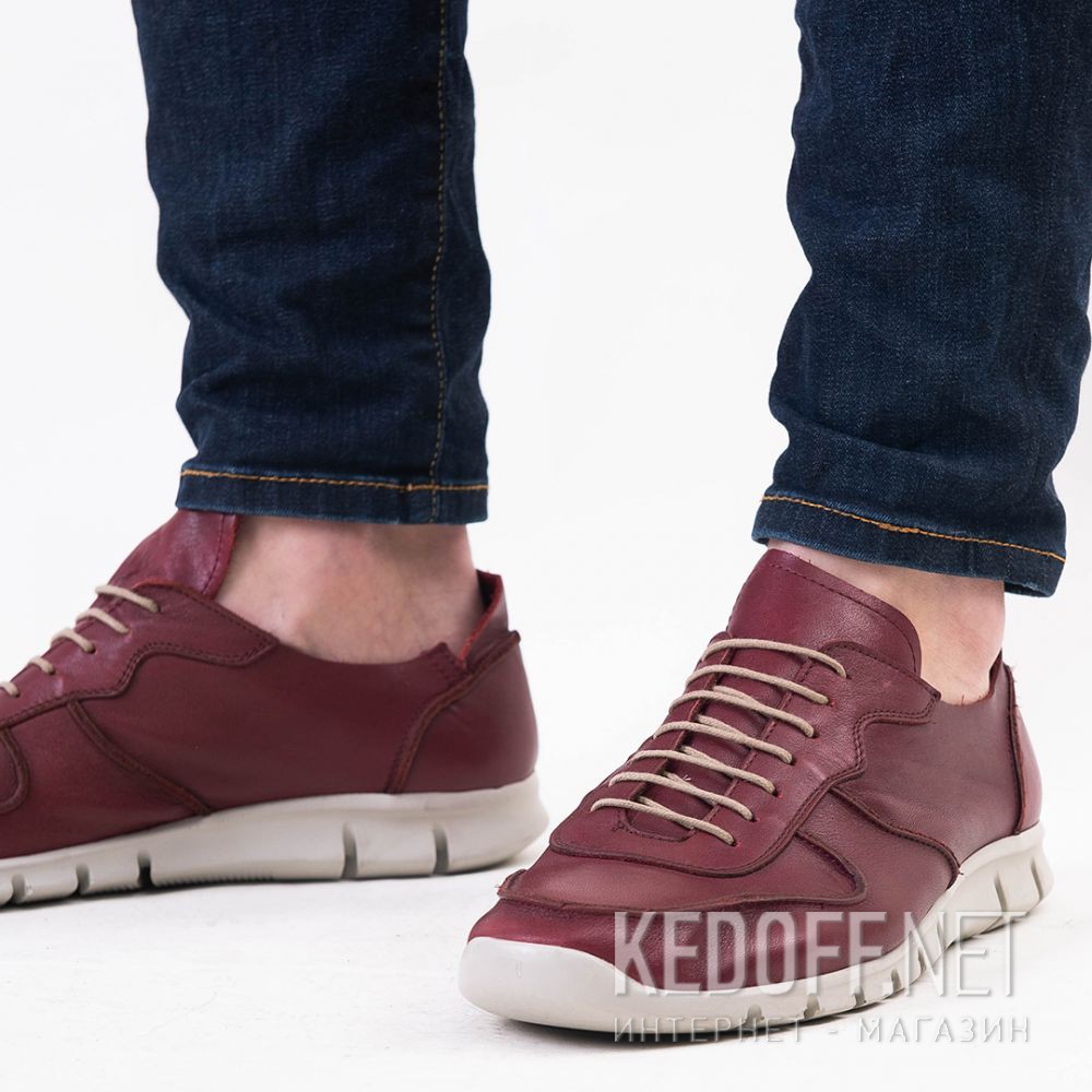 Delivery Forester 983-48 mens sneakers (Burgundy)