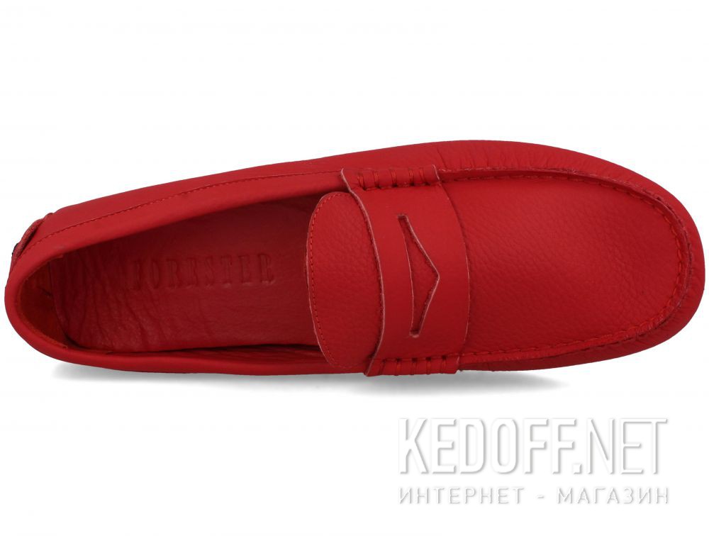 Forester men's loafers RED Leather Tods 5103-47 описание