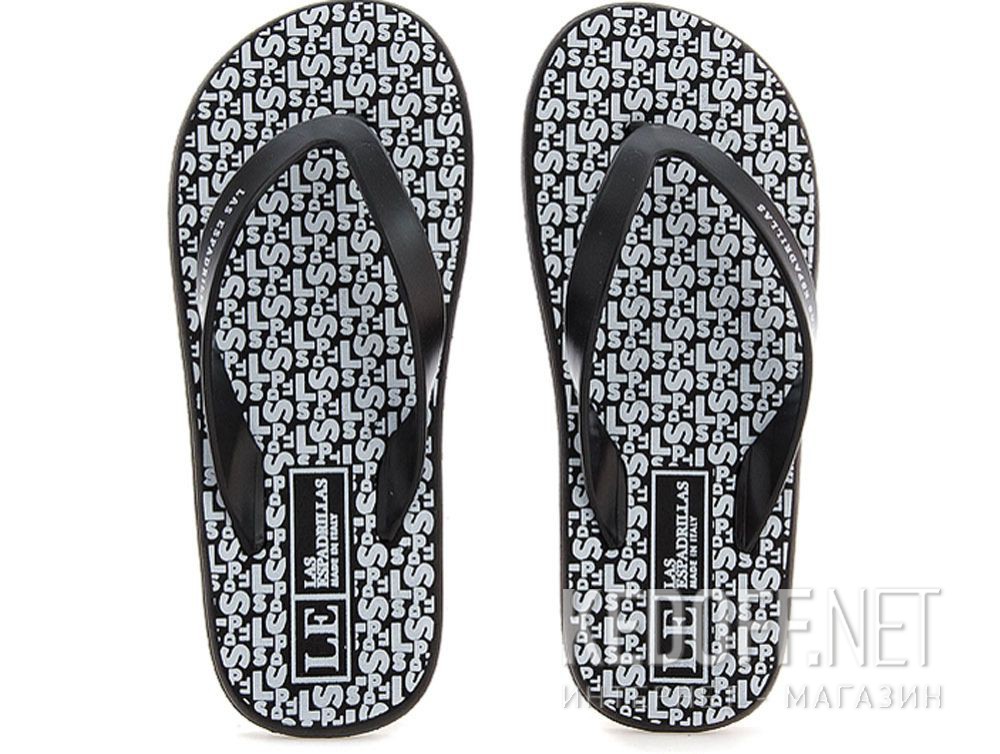 Add to cart Slippers Las Espadrillas F6574-2713 Made in Italy unisex (black/white)