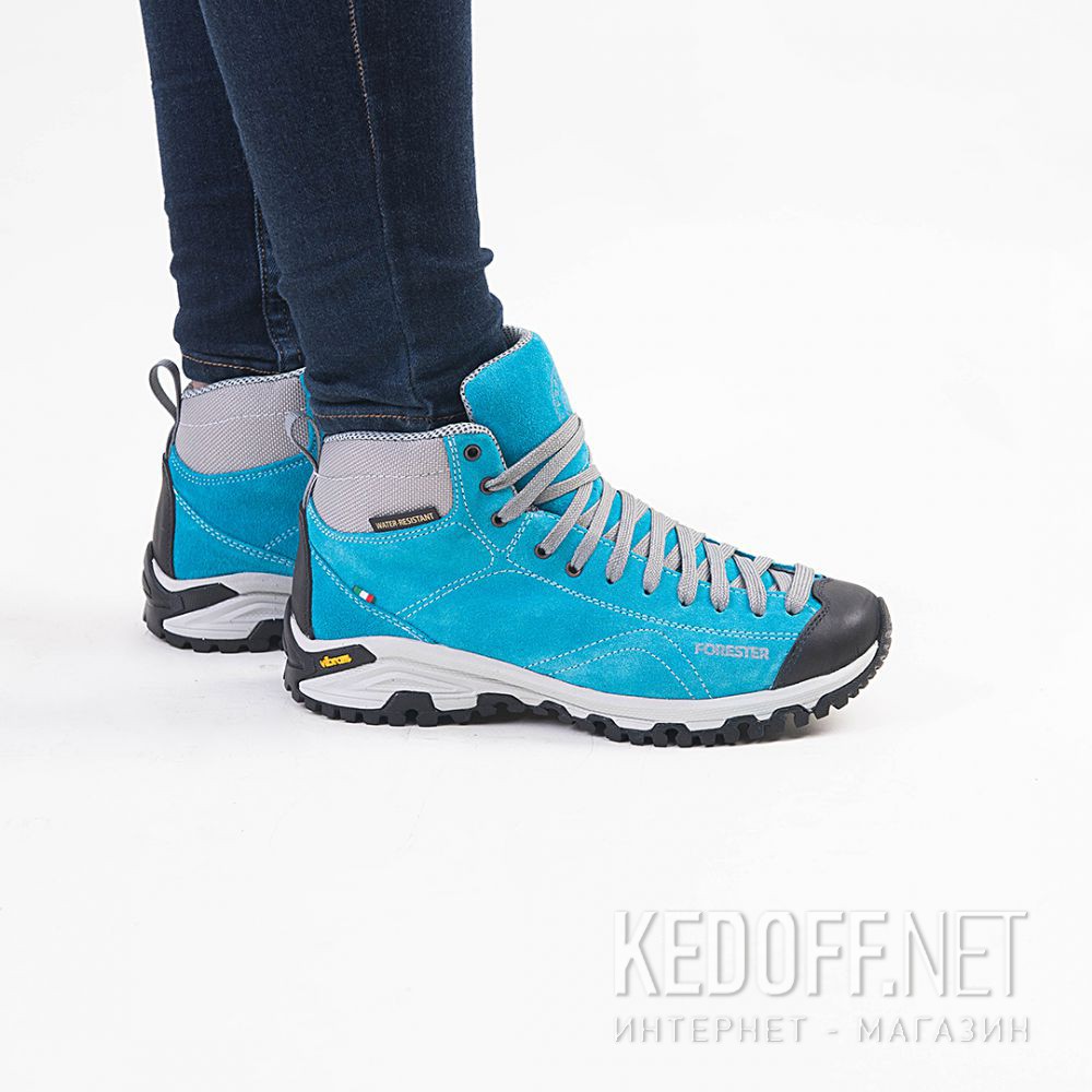 Замшевые ботинки Forester Blue Vibram 247951-40 Made in Italy все размеры
