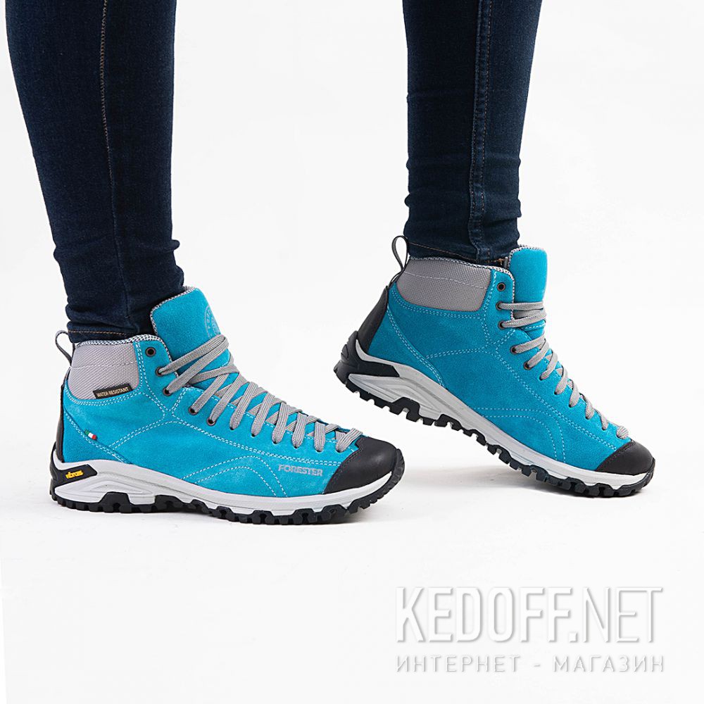 Доставка Замшеві черевики Forester Blue Vibram 247951-40 Made in Italy