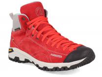 Red shoes Red Vibram Forester 247951-471 Made in Italy
