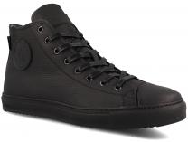 Leather shoes Forester black Monochrome 132125-272 MB