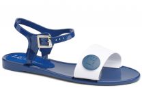 Italian sandals Las Espadrillas JELLY 2 V6565-8913Made in Italy (white)