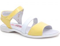 Sandals Las Espadrillas 4583-07(yellow/white)