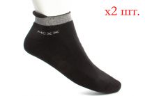 Носки короткие Mexx 007301-0005 унисекс  (чёрный/серый)