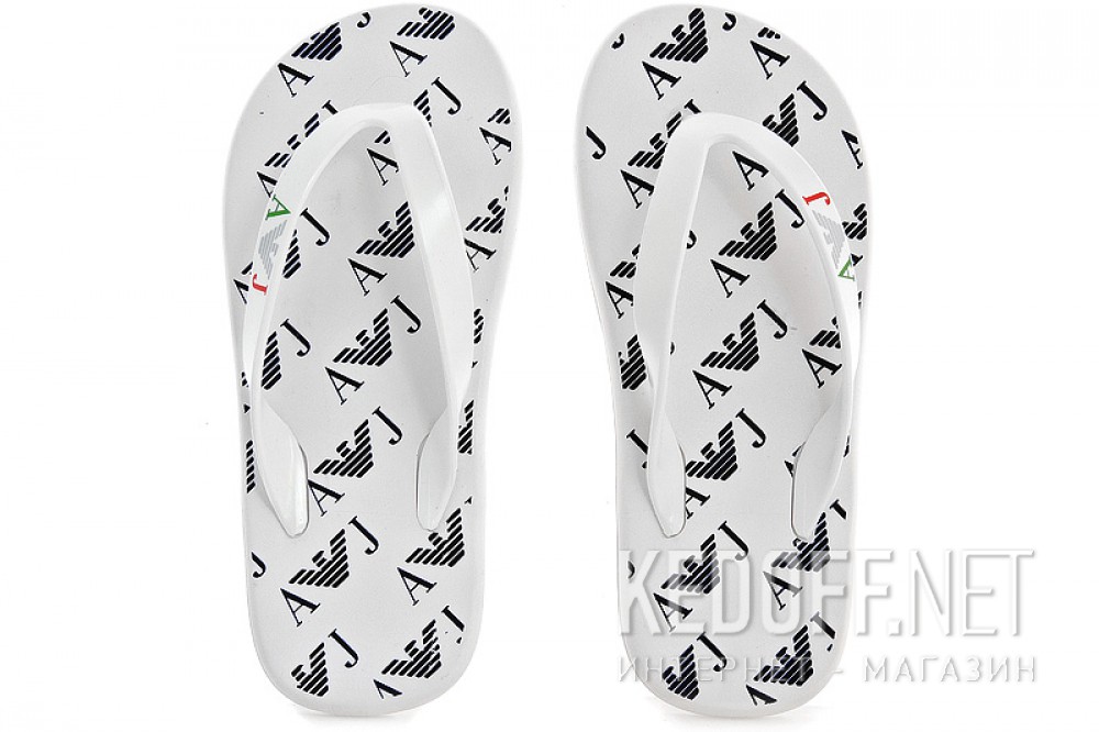 Add to cart Armani Jeans white flip flops R6548-13 XK Made in Italy (white)