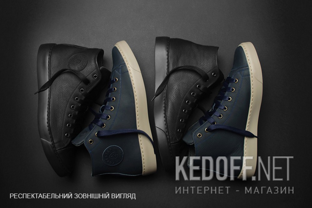 Leather shoes Forester Ergolight 132125-891MB unisex (dark blue) доставка по Украине