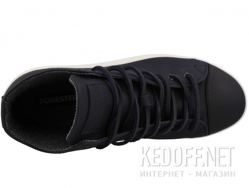 Męskie skórzane buty Forester Ergolight 132125-8913 unisex (granatowy/niebieski) доставка по Украине