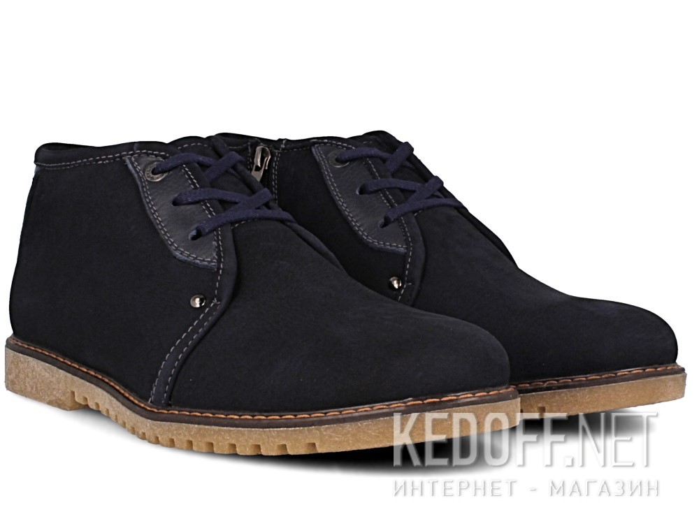 Мужские ботинки Forester 1708-89  (тёмно-синий) купить Украина