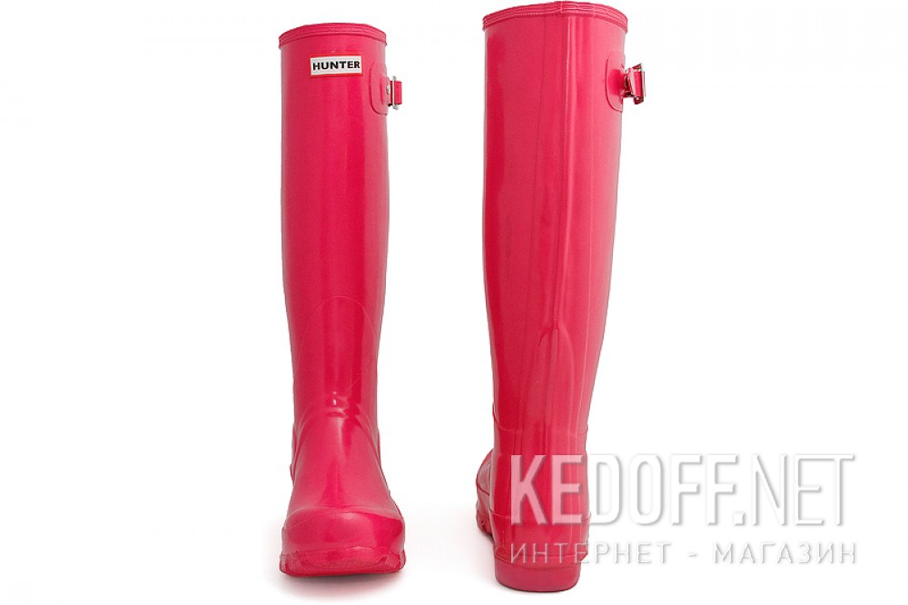 Оригинальные Жіночі гумові чоботи Hunter 23616-1 (рожевий)