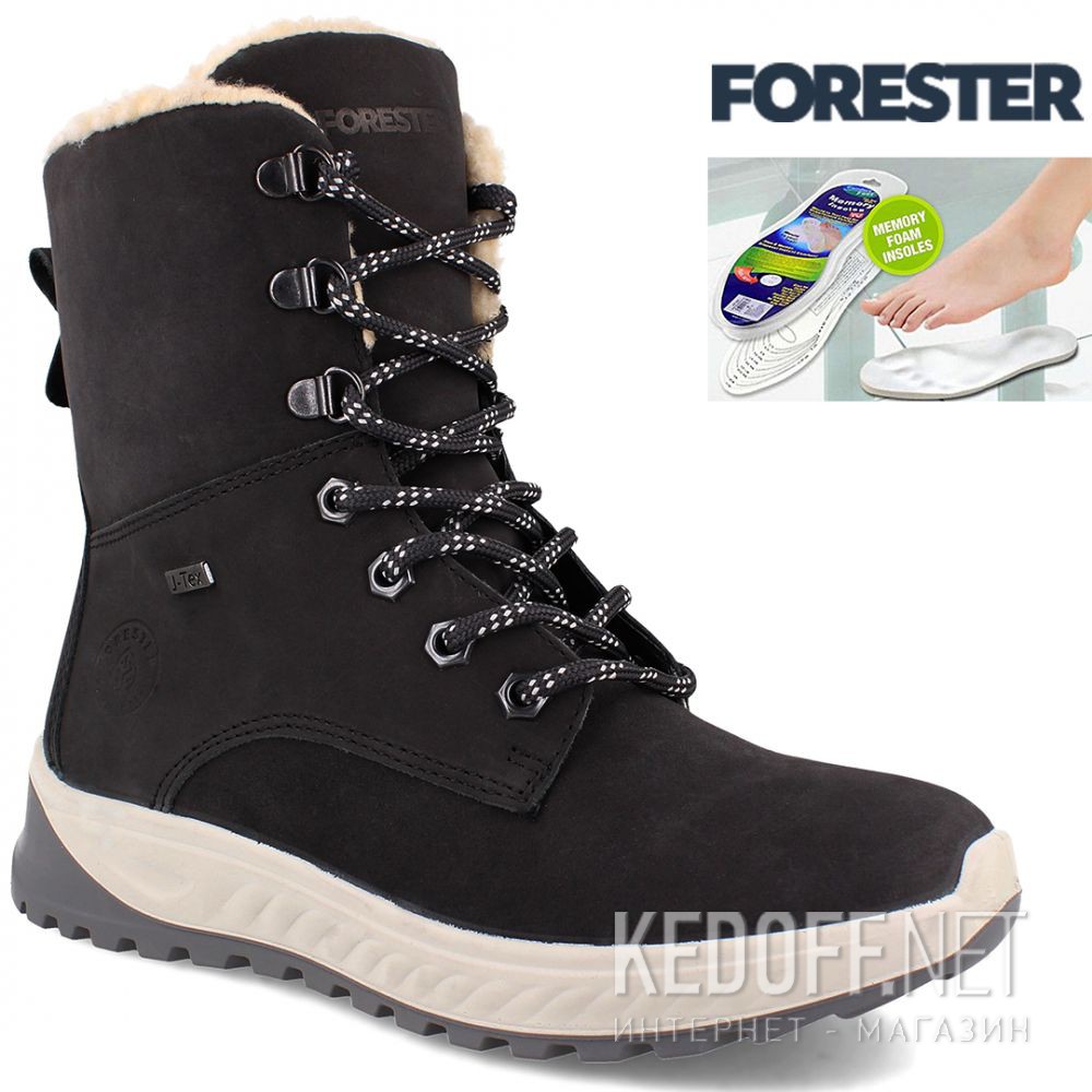 Доставка Женские ботинки Forester Ergostrike J-Tex 14504-14 Memory Foam
